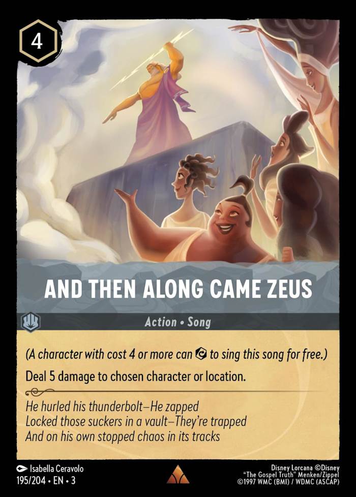 And Then Along Came Zeus Into the Inklands